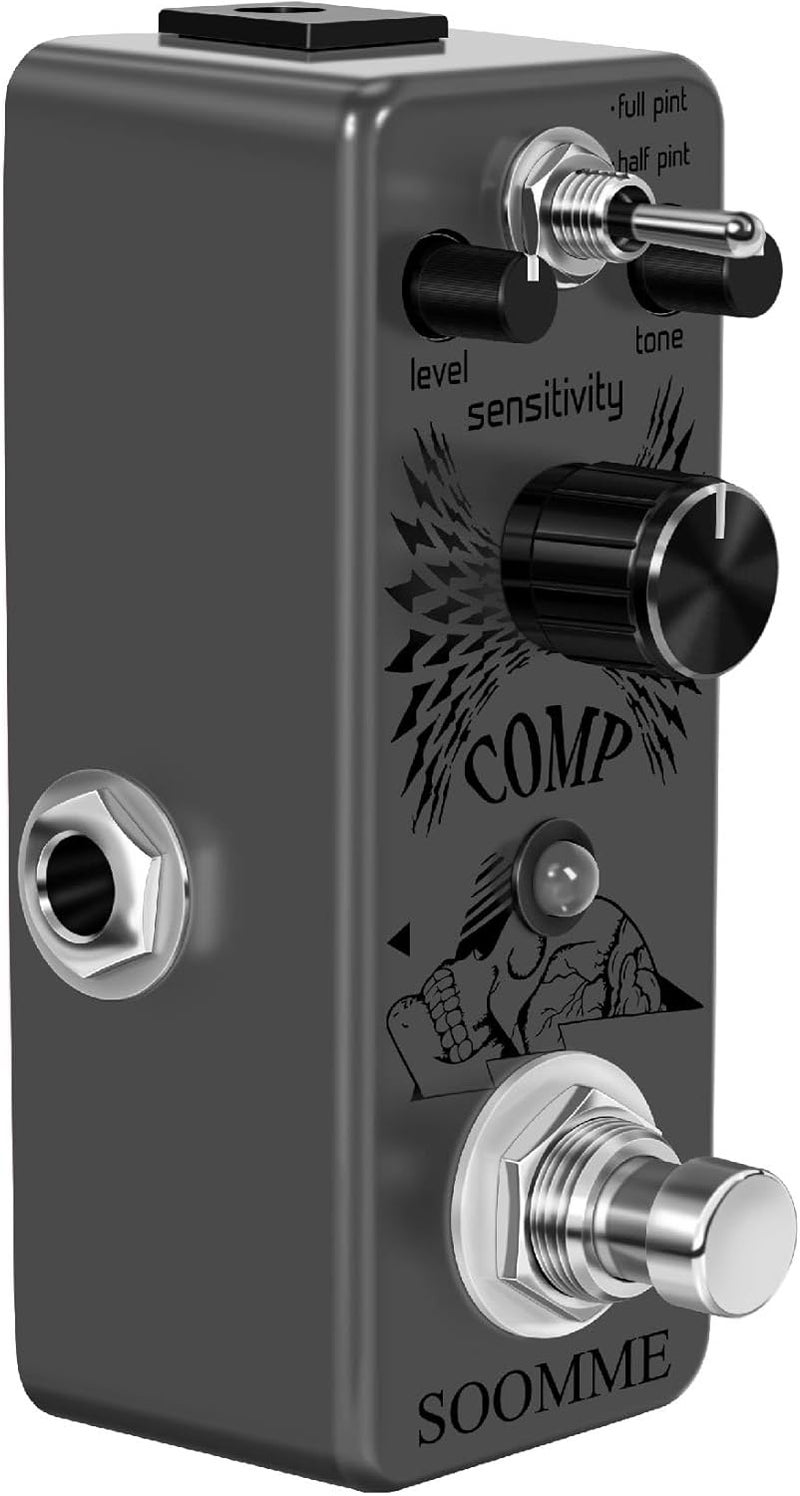 SOOMME Guitar Compressor Pedal for Analog Compression Effect Pedal Ultimate Comp Guitar Effects for Electric Guitar True Bypass - Image 5